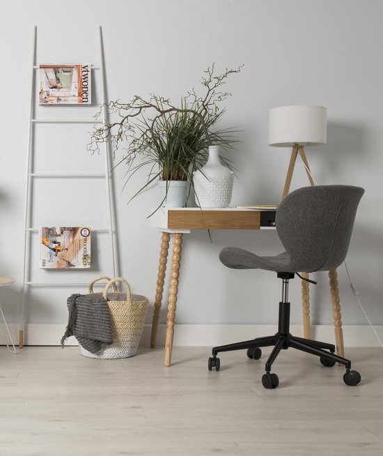 Tripod tafellamp hout - Zuiver - wit