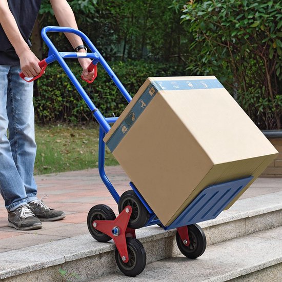 Trappen steekwagen trappensteekwagen - Blauw - Max. 100kg