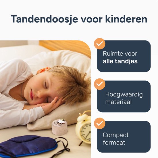 Alyze Tandendoosje - Jongens - Meisjes - Melktanden bewaardoosje - Logboek - Geboorte