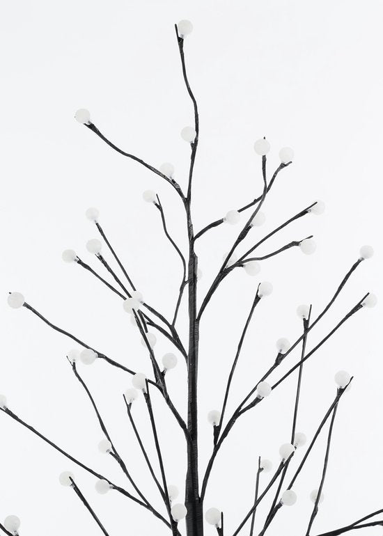 Luca Lighting Boom met Klassiek Witte LED Verlichting - H150 x Ø80 cm - Metaal - Zwart