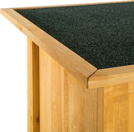 TecTake - Houten tuinkast Taman - met vlak dak - afm. 75 x 56 x 118 cm - 404565