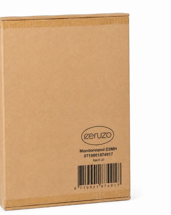 Ceruzo Monitor Verhoger - Voor 1 of 2 Schermen - Verstelbaar 80-112.5 cm - Wit