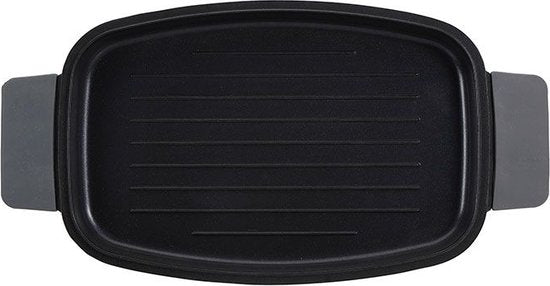 Bergner Infinity Chefs Grillplaat 42 X 22 Cm - Gegoten Aluminium - Soft-Touch Handvaten