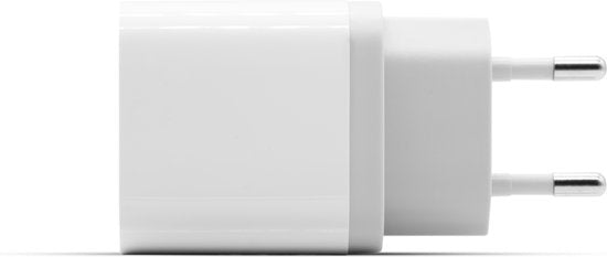 BREND BR-2212 Snellader met 2 Poorten - Power Charger – Snellaadadapter met USB en USB-C Aansluiting – Geschikt voor iPhone en Android - Wit