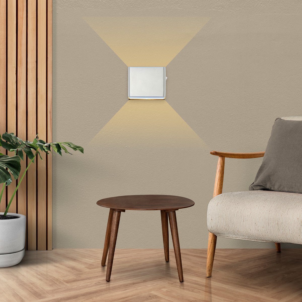 Techvavo® Oplaadbare Wandlamp - 2 Stuks - Draadloos, Smart, Wit - Voor Woonkamer, Badkamer, Kinderkamer, Slaapkamer - 12x6x4 cm