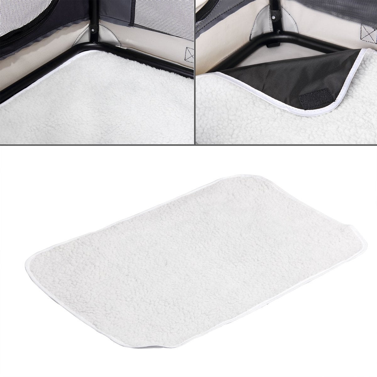 Cadoca Honden & Katten Reisbench XXL - 90x59x65cm - Grijs