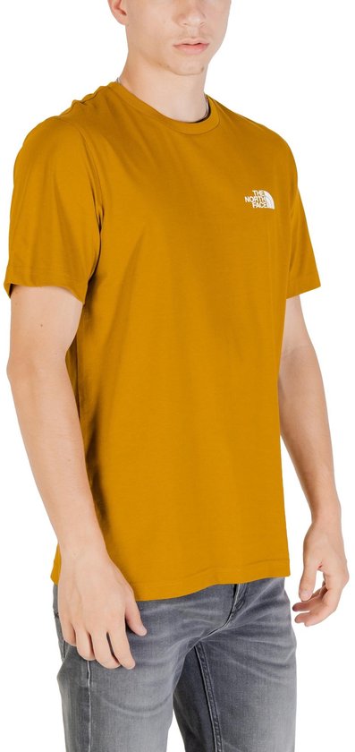 Printed Short Sleeve Round Neck T-Shirt - Camel Shirts
