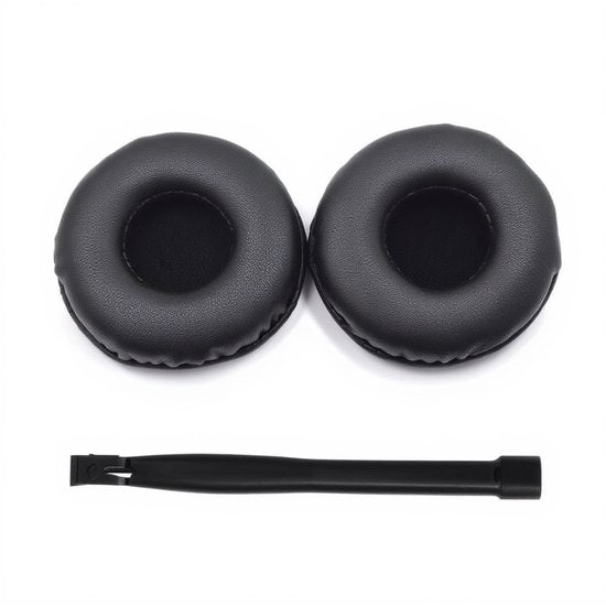 Set Oorkussens voor AKG Koptelefoon - N60NC Wireless Oorkussen - Kunstleer met Traagschuim - Zwart