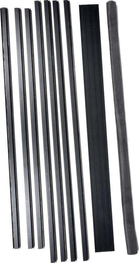 Hordeur - Magnetisch - met Scharnieren - Max 100x215 cm - op Maat te Maken - Zwart