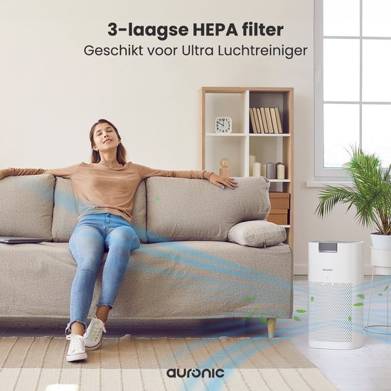 Auronic HEPA13 Filter Ultra - Koolstoffilter - Geschikt voor AU1003288