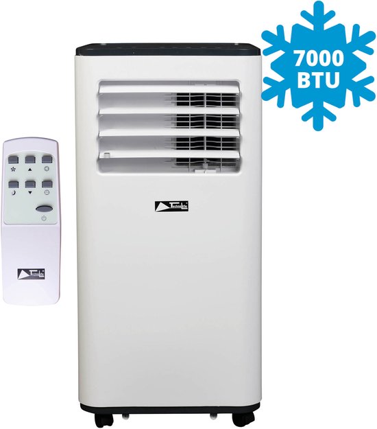 TechnoLife TL-7002 Mobiele Airco - Airconditioning - 7000 BTU - Wit/Zwart