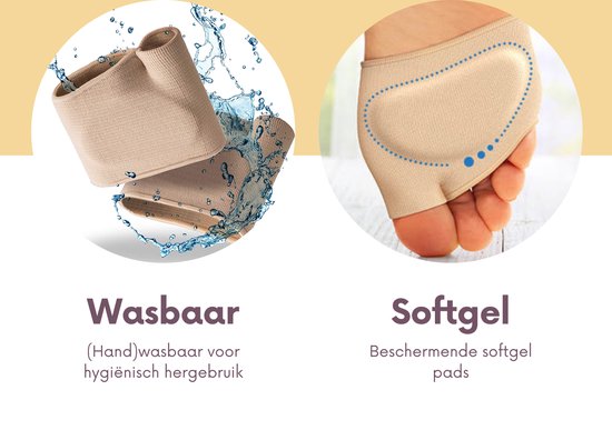 Voorvoetkussen (softgel) - set van 2 - Maat S