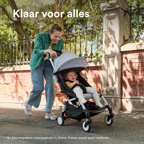 Stokke YOYO 6+ Color Pack, Olive - Textiel: zitkussen, uitschuifbare luifel en achterzak met ritssluiting - Voor het YOYO-frame (los verkrijgbaar)
