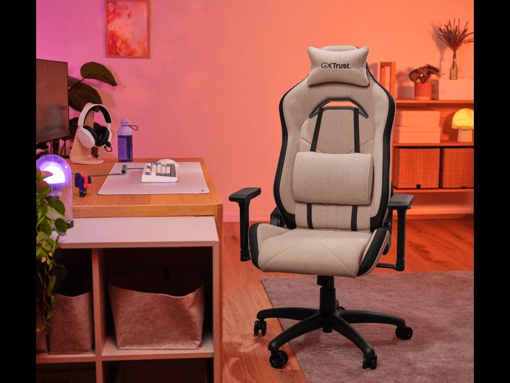 Trust GXT 723 Ruya Gamingstoel - Comfortabel Stof - Beige