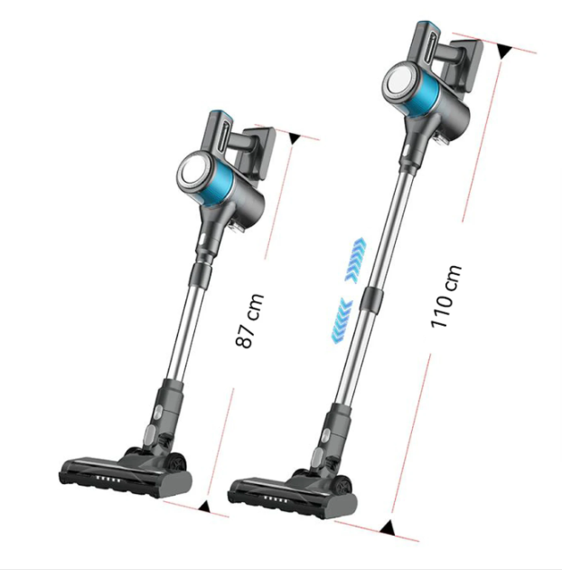 Ochama Draadloze Steelstofzuiger 4-in-1 - 18 kPa - 40 Minuten Gebruikstijd - 2600 mAh - LED-verlichting - Zakloos - Model XL-613M4