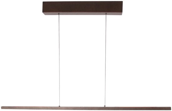 Hanglamp Bande 3994CA cacao LED hanglamp met hoogte-instelling, metaal en elektronica, Steinhauer, 114cm breed