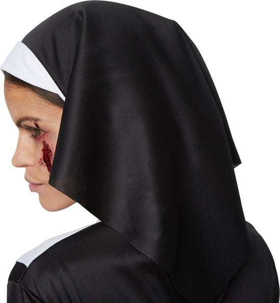 Griezelige Non voor dames vrouwen S verkleedkleding