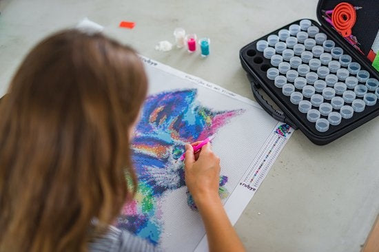 Rubye® Diamond Painting Volwassenen - Diamond Painting Kinderen - Jungle Dieren - 30x40cm