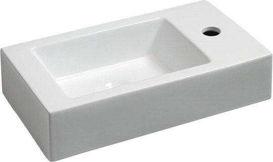 Wiesbaden Rhea fontein rechts 45.5x26x12cm wit
