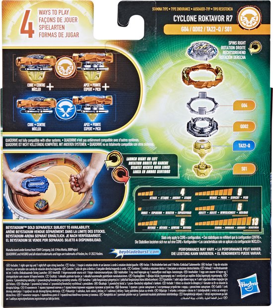 Beyblade Cyclone Fury Touw Lanceerderset - Tol