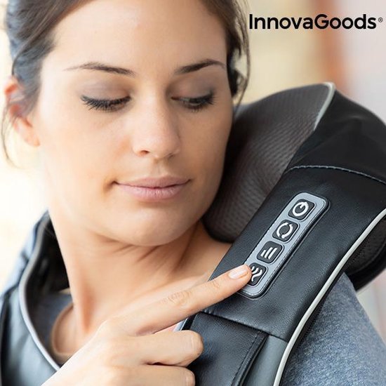 InnovaGoods Massaki - Shiatsu - Massageapparaat - 24W - Zwart