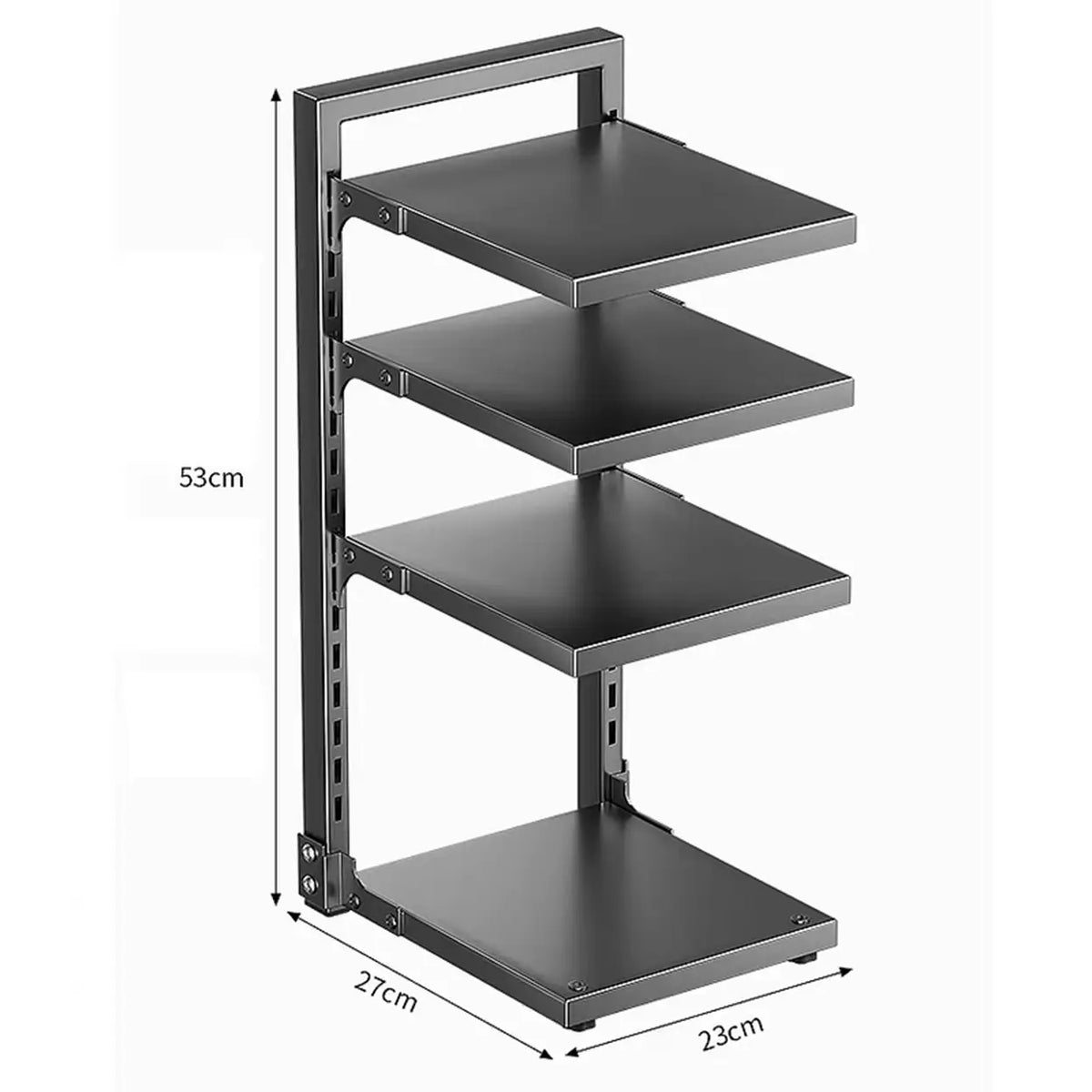 Maxcook 4-Tier Adjustable Kitchen Utensil Rack - Black