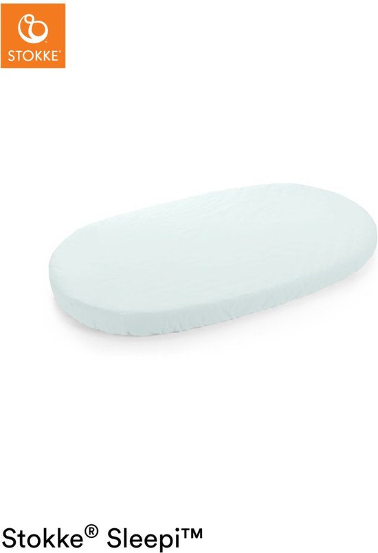 Stokke® Sleepi™ Ledikant Hoeslaken - 120 cm. - Powder Blue
