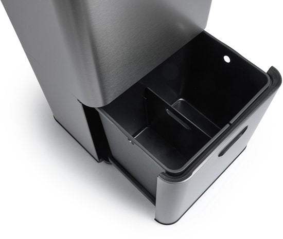 Umuzi Cleaning Prullenbak 63L - Sensor - Metaalgrijs - 30,5x41x78cm