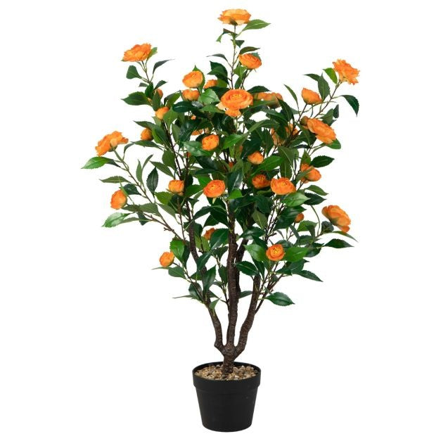 Coast Kunstmatige Camelia Boom - 58 x 45 x 102 cm - Groen en geel