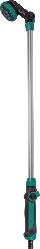 VONROC Buitendouche/Tuindouche 2 in 1 – Afneembare telescopische sproeilans – Instelbare hoogte 147 – 190cm en 180° verstelbare douchekop