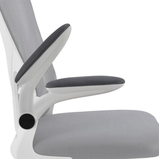 Juskys Ergonomische Bureaustoel - Baltimore - Wit / Grijs