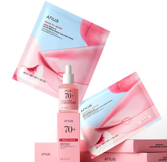 Peach 70+ Niacin Brightening Collagen Mask
