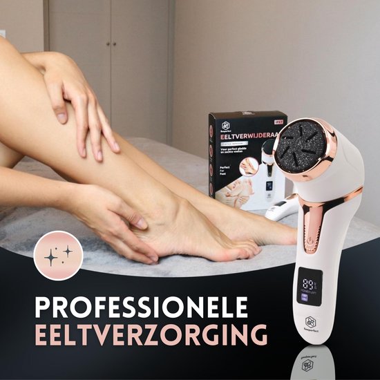 Beeperfect® Elektrische Eeltverwijderaar met Stofzuigsysteem - Voetvijl - Eeltvijl - IPX7 Waterdicht - Inclusief 6 Eeltschijven - Gratis pedicure set