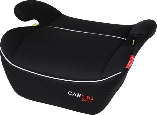 Carkids I-Size Zitverhoger Alex - Voldoet aan I-Size R-129 Norm - Voor Kinderen van 125-150cm – Afneembare & wasbare hoes - Flexibele installatie – Zwart/Wit