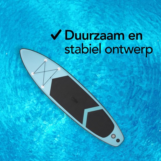 Brixy SUP Board - Opblaasbaar Paddle Board - Complete Set - 320 cm - Max. 150 kg - Turquoise