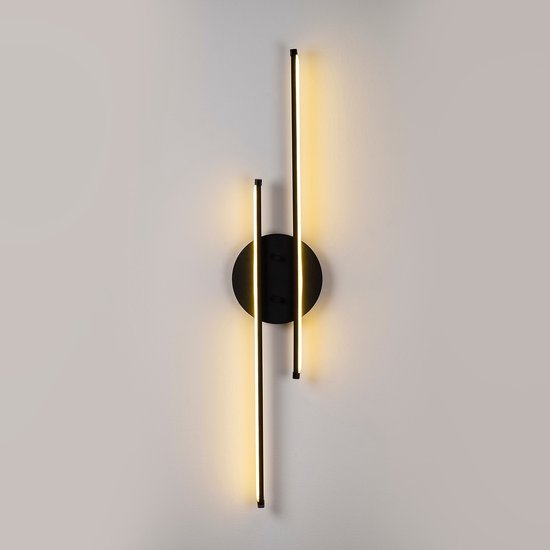 Asir - Wandlamp - Zwart - 17 x 86 x 5