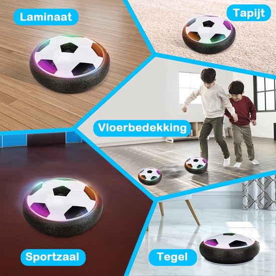 Tech Essentials® Hover Bal - Led Verlichting - 18 cm | Smart Ball Soccer Bot - Zwevende Air Voetbal - Spel - Zacht - Voor Binnen - Kinderen