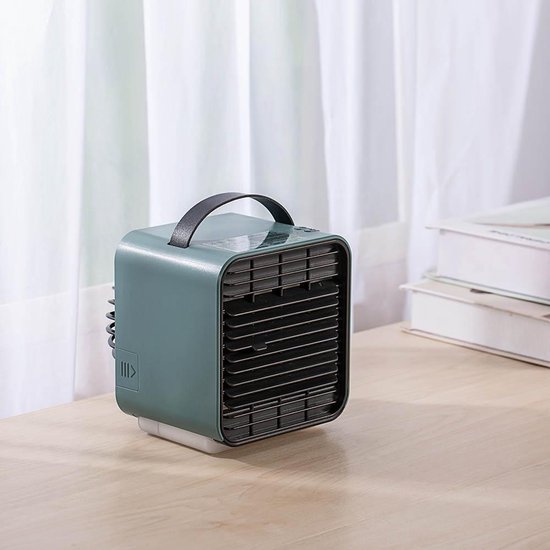 TIKKENS Mini Luchtkoeler / Ventilator / Tafelventilator / Aircooler - Donkergroen