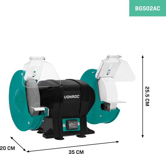 VONROC Tafelslijpmachine 250W – Ø150mm