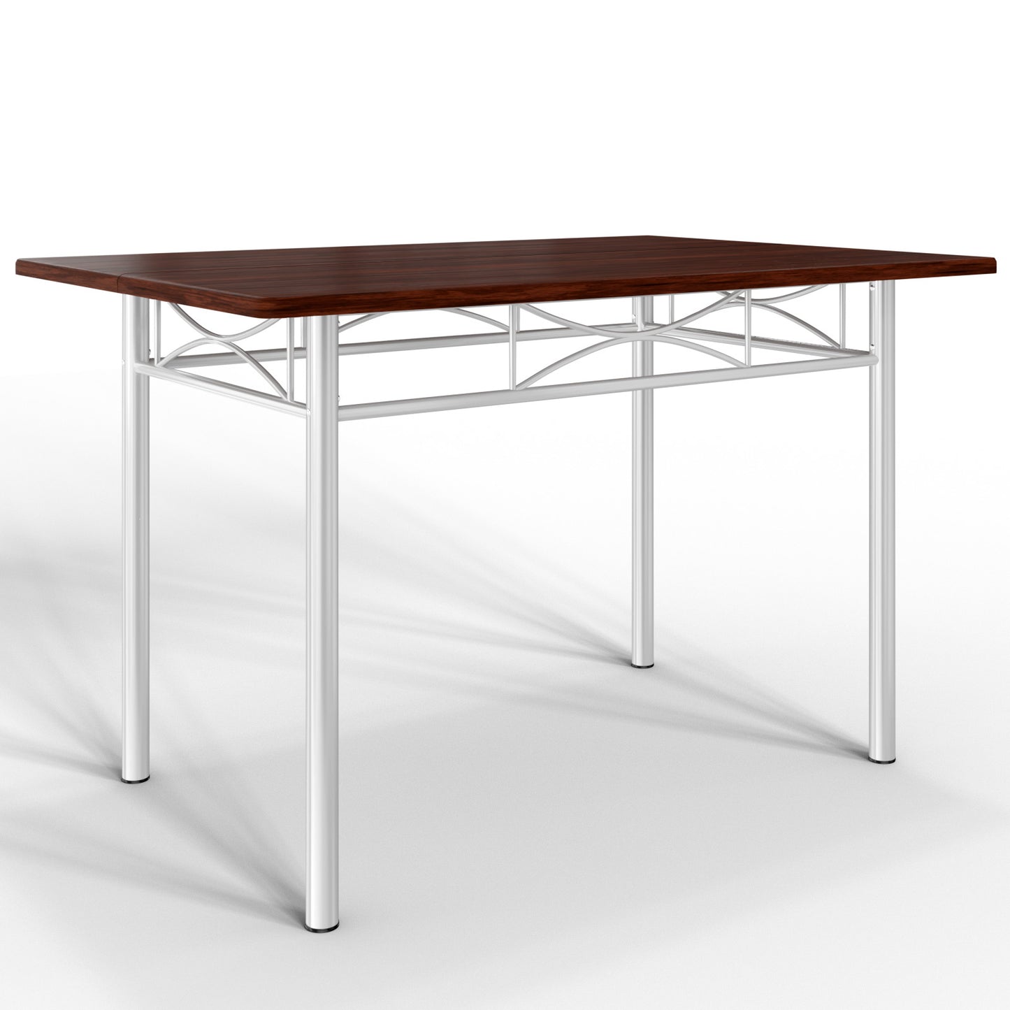 Casaria Eettafel Set 5 delige -Eettafel + 4 stoelen - Donker Eiken