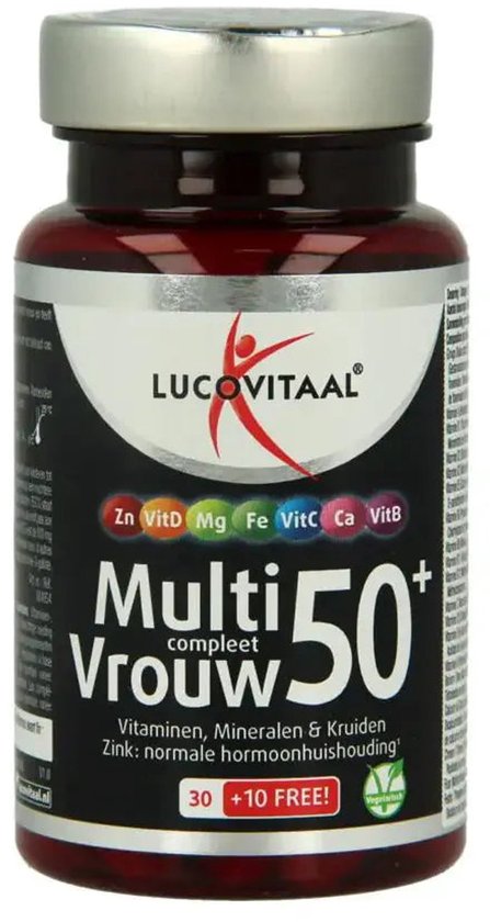 Lucovitaal Multi Vrouw Compleet 50+ Met Ginkgo Biloba 40 capsules