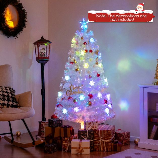 Costway Kunstkerstboom 150 cm met 8 Verlichtingsstanden Warmwitte LED en Dennenappels – CM25342DE