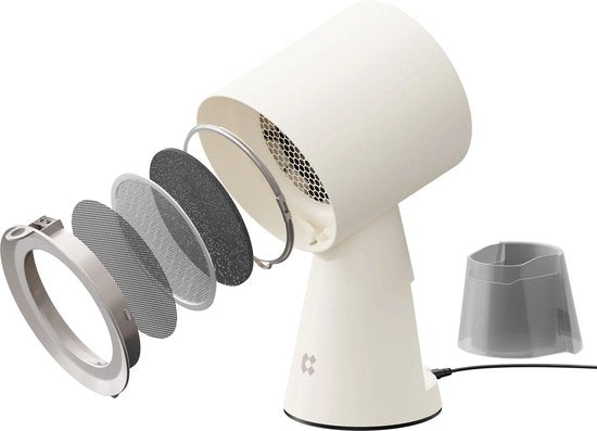 CIARRA CBPHW01 – Hood To Go – Draagbare, Mobiele Afzuigkap - Luchtreiniger – inclusief koolstoffilter - gebroken wit
