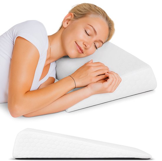 Wigkussen Orthopedisch - Betere slaaphouding en extra ondersteuning - Rugkussen voor in bed - Matraswig - Voor Baby & Volwassenen - Alyze