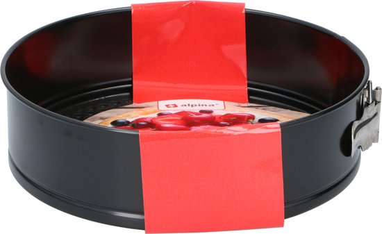 alpina Springvorm - Anti-Aanbaklaag - Metaal - Ø 28 x 6,7 CM - Zwart