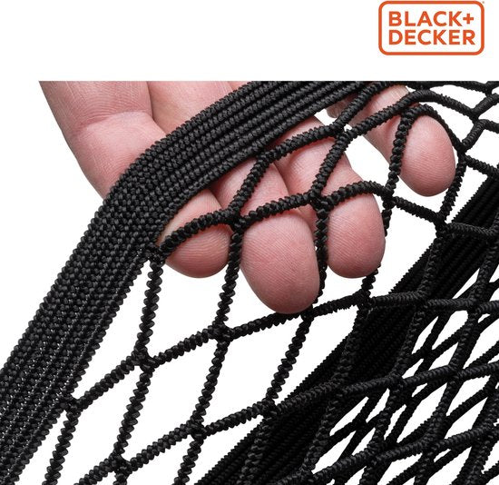 BLACK+DECKER Bagagenet Auto 4 Stuks - Opberging - 4 Verschillende Afmetingen - Zwart
