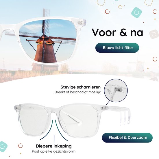 Blauw Licht Bril Filter - Computerbril Zonder Sterkte- Beeldschermbril