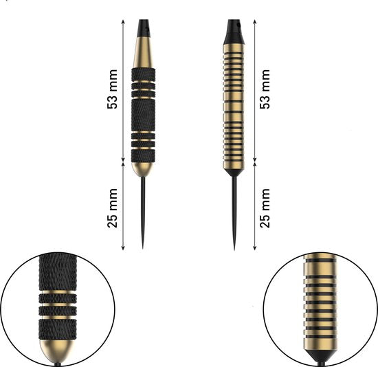 Dogma Premium Brass dartpijlen 6 stuks