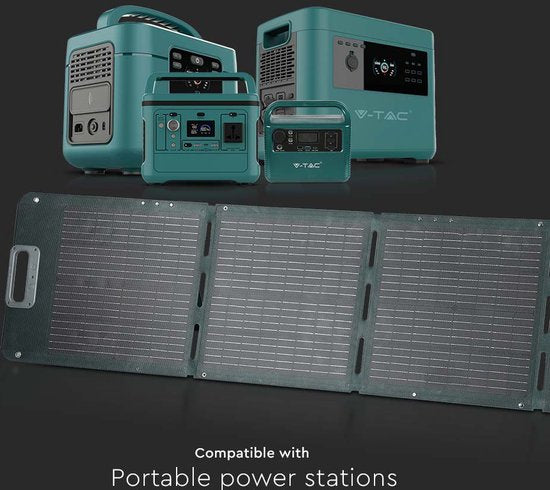 V-TAC VT-10080 Zonnepanelen - Opvouwbaar - 80 Watt - IP67