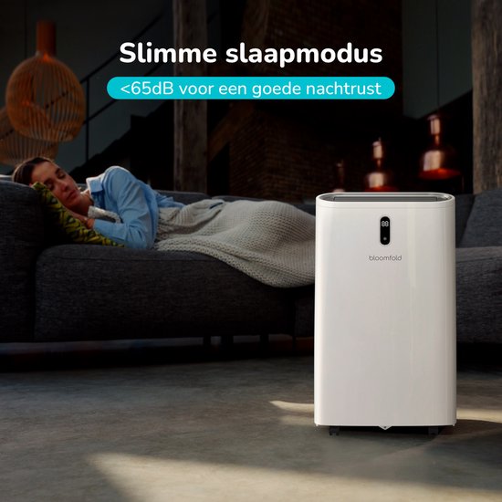 Bloomfold Mobiele Airco – 4-in-1 – 12.000 BTU – tot 35 m² – Wit
